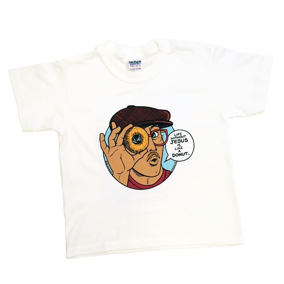 DONUT MAN HEART T-SHIRT MEDIUM